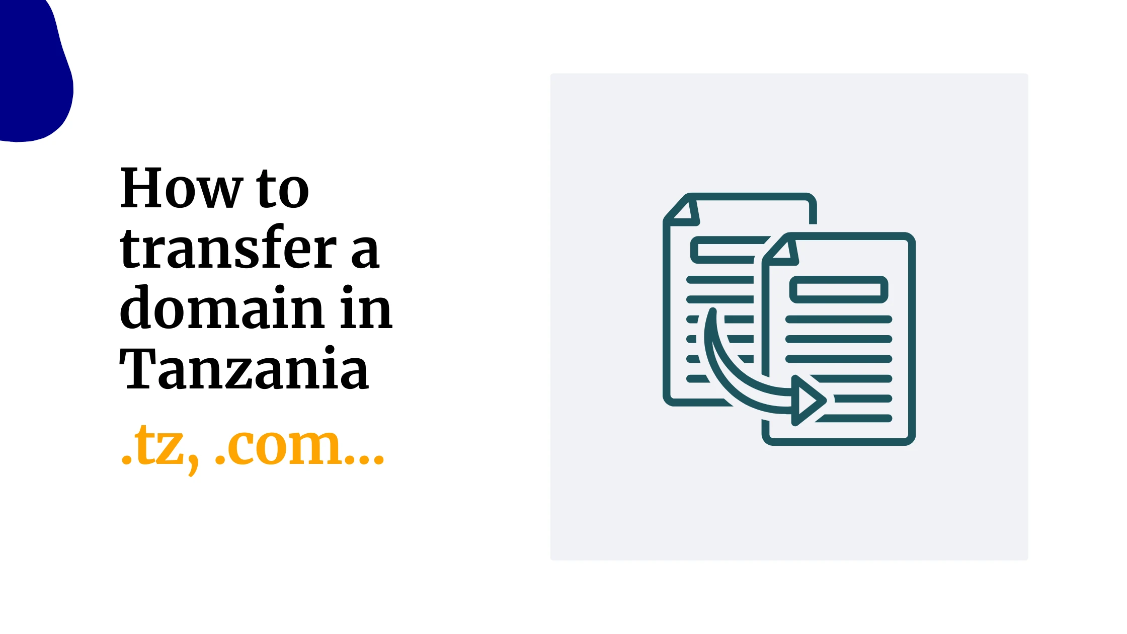 How to transfer a domain