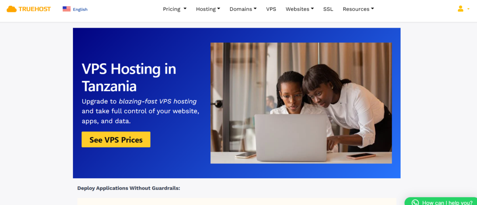 Best VPS Hosting Provider in Tanzania: Truehost Review